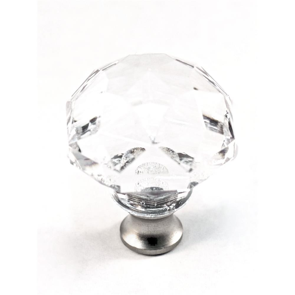 Cal Crystal M992 Crystal Excel ROUND KNOB in Pewter
